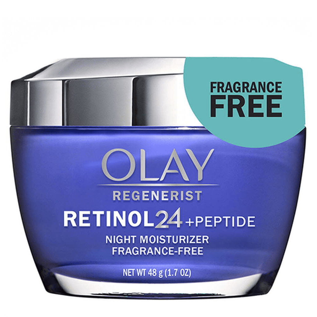 Olay Regenerist Retinol 24 + Peptide Night Face Moisturizer, Smoothing Night Cream for Combination Skin, 1.7 fl oz
