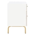 thumbnail image 3 of SAFAVIEH Genevieve Mid-Century 2 Drawer Nightstand, White/White Washed, 3 of 15