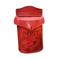 thumbnail image 3 of Buzón de pared Strade Fareast Limited buzón de correo estilo shabby chic rojo, 3 of 8
