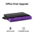 "Purple Double Seat Cushion for Long Sitting, 18""x16"", Pressure