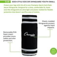 thumbnail image 3 of Champion Sports SL4B Youth Sock Style Soccer Shin Guards - Ages 4-6, Black, Small, 3 of 4