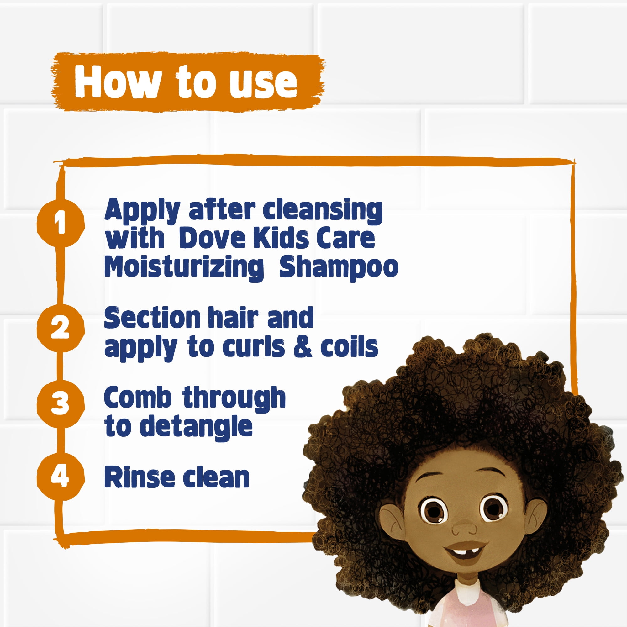 Dove Hair Love Daily Nourishing Conditioner Curly Hair with Shea Butter, Coconut Cookie, 17.5 fl oz (图5)