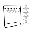 thumbnail image 4 of arctrm Doll Garment Rack Set Dollhouse Decor Metal Miniature Clothing Storage with Girl 11 Hangers, 4 of 9