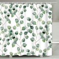 thumbnail image 2 of Cortinas De Ducha Tejido De Poliéster Cortina De Ducha Impermeable Hoja Redonda Verde 180 * 180 Tamaño. Afortunado Sencillez, 2 of 5