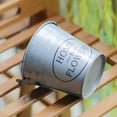 thumbnail image 5 of Classic Style Metal Bucket with Handle Rustic Home and Flowers Design Galvanized Tin Planter for Garden and Home Design, 5 of 10