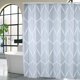 thumbnail image 4 of Cortina de baño de ducha de poliéster Cortina de baño impermeable + ganchos para colgar (M), 4 of 12