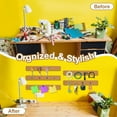 thumbnail image 5 of 15x2x0.24In Board Bar Strips,QZS Portable Brown Bulletin Board for Home Decorations,Include 20 Push Pins,Durable Self Adhesive Cork Bulletin for Home,4 Pack, 5 of 6