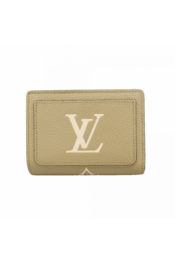 Pre-Owned Louis Vuitton Monogram Empreinte Bicolor Portefeuille Wallet M82370 Tourtrell Cream...