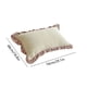 thumbnail image 3 of Funda de almohada de franela para invierno | Funda de almohada con volantes de algodón grueso | Ropa de cama suave y cálida | Tamaño estándar de 48 x 74 cm | Blanco, azul, verde y amarillo, 3 of 6