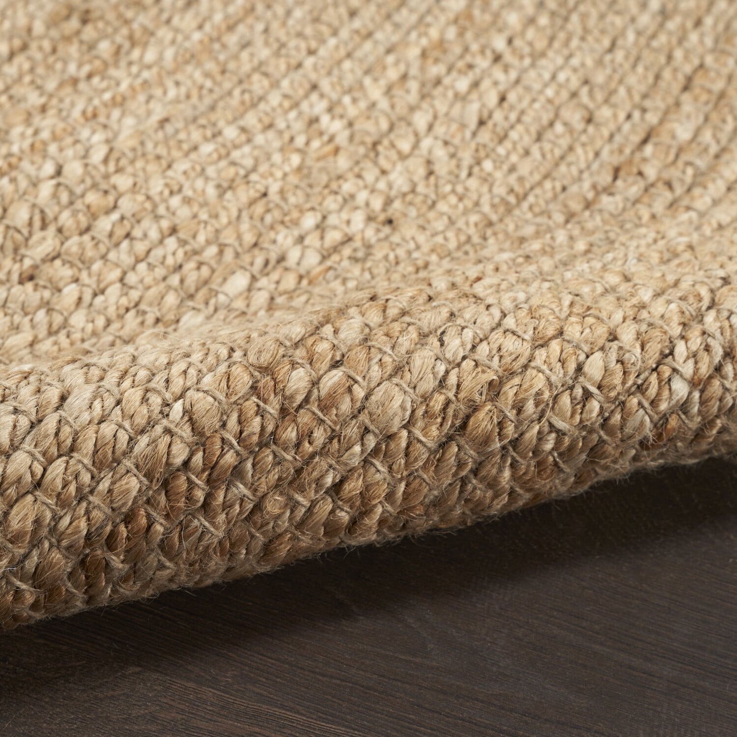 Nourison Natural Jute Solid Natural 8' x 10' Area Rug (8x10)