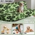thumbnail image 6 of Xoenoiee Green Shamrock Leopard Heart Print Armless Futon Cover Super Stretch Jacquard Futon Sofa Bed Slipcover St. Patrick's Day Decor with Non-Slip Elastic Bottom, Universal Sofa Mattress Covers, 6 of 7