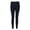 Black, variant on Womens Autumn Warm Ankle Length Leggings Cotton Ribbed Knit Striped Elastic Tights Plain Solid Color Basic Skinny Pants