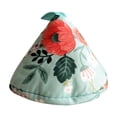 thumbnail image 1 of REALUX Liquidation Support de Four et Pot Housses en Tissu Résistant à la Chaleur Gants Fleur Verte Coussin d'Isolation Thermique Poignée Triangle Gants, 1 of 9