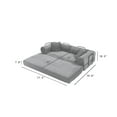 thumbnail image 5 of Miniyam Convertible Sleeper Sofa Bed, Compression Folding Sofa with Pillows, No Assembly Required, for Living Room, Bedroom - Light Gray, 5 of 10