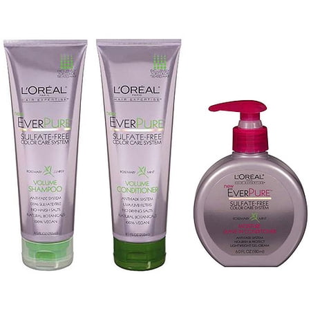 L'Oreal Ever Pure Sulfate Free Volume Haircare Regimen Bundle, save $2.00
