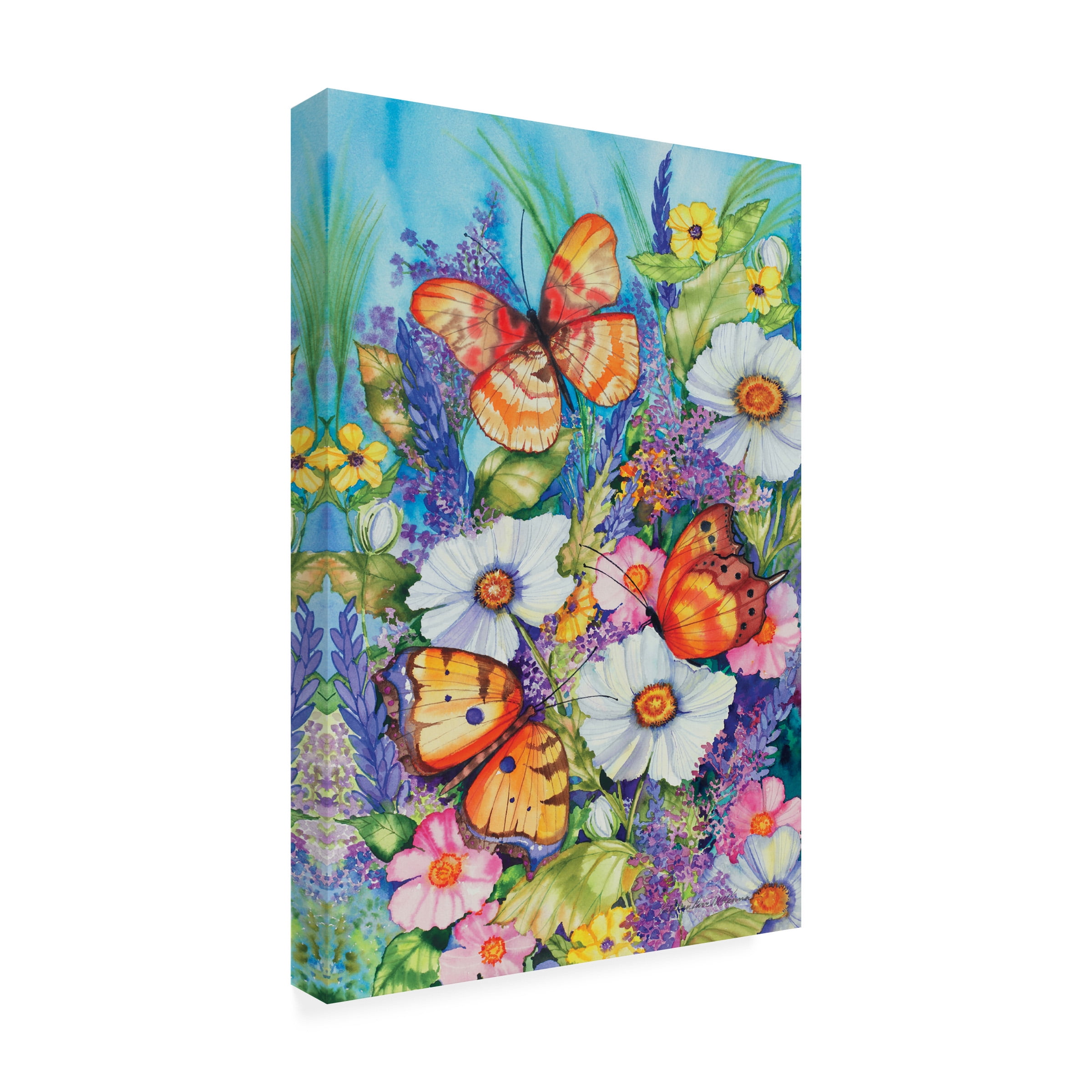 Trademark Fine Art 'Butterfly Garden Floating' Canvas Art by Kathleen Parr McKenna