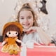 thumbnail image 4 of Fluffy Rag Doll Plush Stuffed Toy Soft Gifts with Hat Skirt Princess , Little Girls Sleeping Partner Companion Toys for Gifts Yellow, 4 of 4
