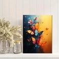 thumbnail image 2 of Qisvanset 12x16 Inch Vibrant Flying Butterfly Canvas Wall Art, Abstract Oil Painting Nature Serene Decor, 2 of 5