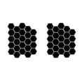 thumbnail image 2 of Bearachild Adhesivo de pared para el hogar de 24 piezas, calcomanías de fondo hexagonales acrílicas creativas, calcomanía de superficie de Negro 24 piezas 2Conjunto, 2 of 6