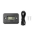 thumbnail image 2 of Waterproof Motorcycle Timer Panel Hour Meter Machine Hours ATV LCD Digital Hour Counter Lawn mower Motorcycle Generator Bike VE8, 2 of 2