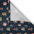 thumbnail image 3 of Ambesonne Spaceship Kitchen Curtains, Cartoon Style Space, 55"x39", Multicolor, 3 of 3