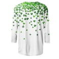 thumbnail image 3 of Huaxun St Patricks Day Shirt Women Cute Shamrock Tshirt Graphic Higher Quality Printed T-Shirt Irish Saint Patricks Day Outfits, 3 of 4