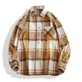thumbnail image 4 of BVnarty Plaid Shirts for Men Loose Fit Long Sleeve Plaid Shacket, Comfortable Flannel Button-Up Top for Casual Daily Wear, 4 of 4
