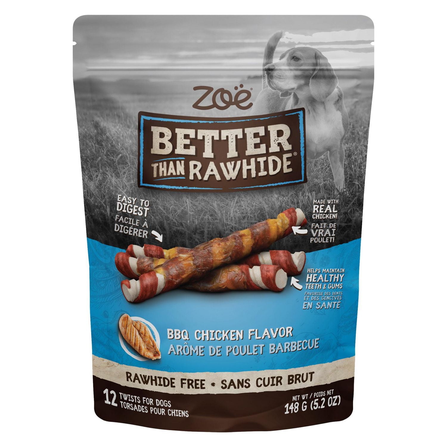 Torsades Better than Rawhide Zoe poulet barbecue, 148 G