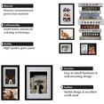 thumbnail image 4 of J.M.Deco 8 Pack Picture Frames for Wall Decor, Photo Frames Set with Glass Cover, Multi Picture Frames Decoration for Home Living Room, Bedroom, DIY Wall Dispaly, Black, 4 of 15