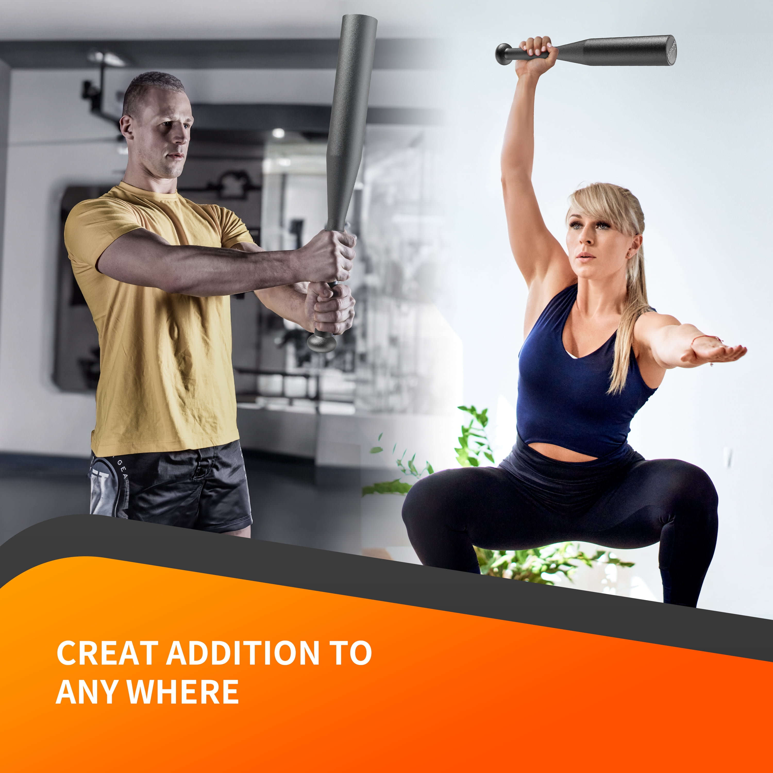 PROIRON All-Steel Indian Clubbell 25lb, Weighted Mace Exercise Club for Strength Training, Rehab and Rotational Training