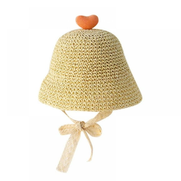 Baby Toddler Kids Girls Straw Sun Hat Summer Protection Hats