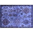 thumbnail image 1 of Ahgly Company Indoor Rectangle Oriental Blue Industrial Area Rugs, 3' x 5', 1 of 4