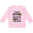 thumbnail image 2 of Inktastic Happy Birthday to the Sweetest Mom in the World Toddler Sweatshirt, 2 of 4