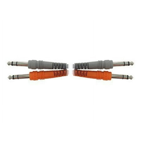 UPC: 0728736010536 | Hosa CSS-201 Dual TRS – TRS Patch Cable 3.3 ft.