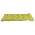 thumbnail image 3 of 46-inch by 19-inch Tufted Solid Microsuede Bench Cushion Green-Color, 3 of 3