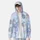 thumbnail image 2 of Balery Bird Butterfly Stripe Sudadera ligera de manga larga con capucha y protección solar UPF 50+ para hombre y mujer, ideal para pesca y running-X-Large, 2 of 7