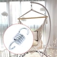 thumbnail image 3 of 4pcs Suspension Spring Hook Replacement Metal Swing Spring Hooks Hanging Spring Hooks Garden Accessories for Hanging Hammock Chair, Silver, 3 of 5