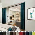 thumbnail image 4 of Premium Heavy Duty Room Divider Curtain / Patio Curtain with Grommet 1 Panel - Turquoise 150" x 108", 4 of 4