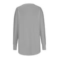 thumbnail image 4 of Lmnyox Women's Long Sleeve Shirts Oversized Crew Neck Basic T Shirts Spring Casual Loose Blouses with Thumb Hole, 4 of 7