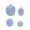 Blue, variant on Tuscom 7PC Velvet Sequin Foam Pumpkin Decor Set Glitter Artificial Pumpkins Thanksgiving Harvest Table Centerpiece Blue Fall