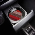 thumbnail image 3 of RYLABLUE Red and Brown Rustic Wood Grain Set of 6 Car Coaster for Drinks, Absorbent Ceramic Stone Coasters Cup Mat with Cork Base for Home Kitchen Room Coffee Table Bar Decor, 3 of 5