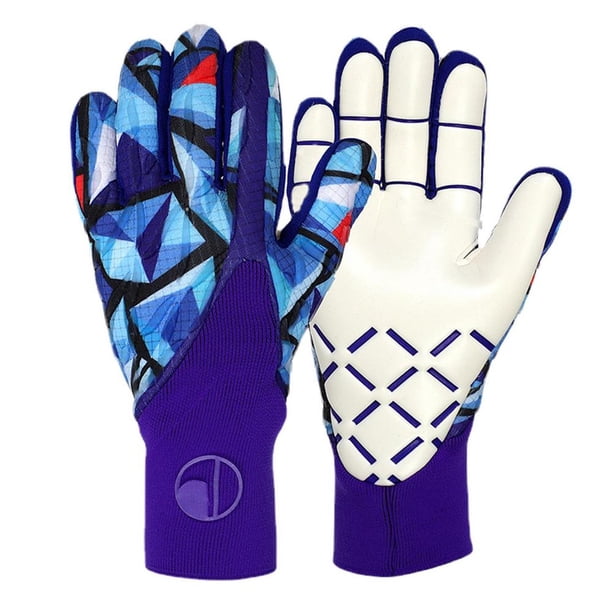 Guantes de portero de fútbol antideslizantes, guantes de portero de látex, guantes de fútbol gruesos, protección profesional, guantes de portero para niños y adultos Fivean unisex