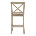 thumbnail image 6 of Linon Torino 24" Cross-Back Indoor Wood Counter Stool, Gray wash, 6 of 9