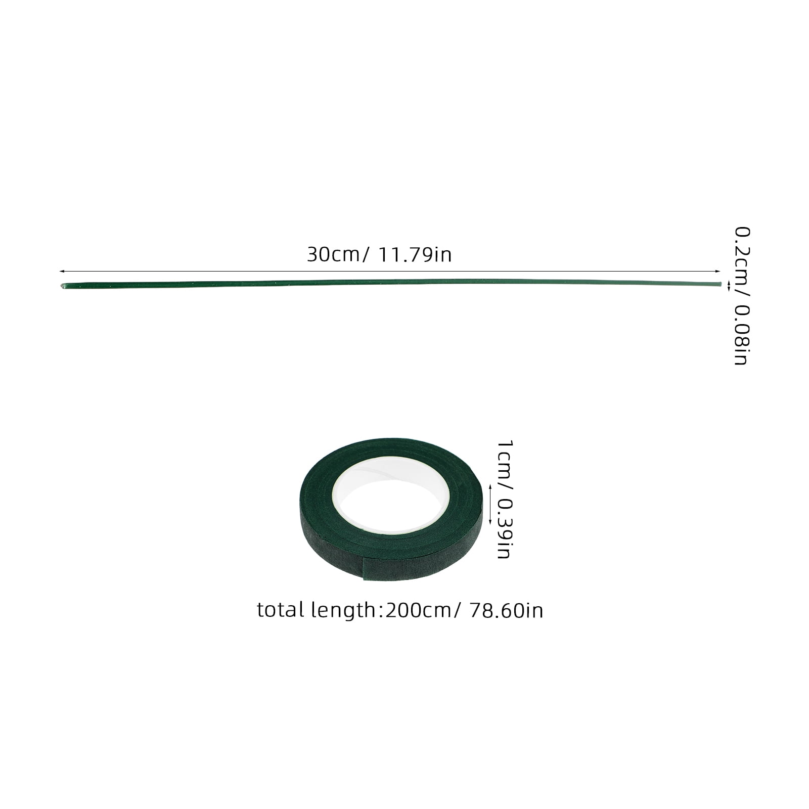 SWETRACE 1Set Green Floral Wire and Tape Toolkit for Decorative Artificial Flowers and Bouquet Making