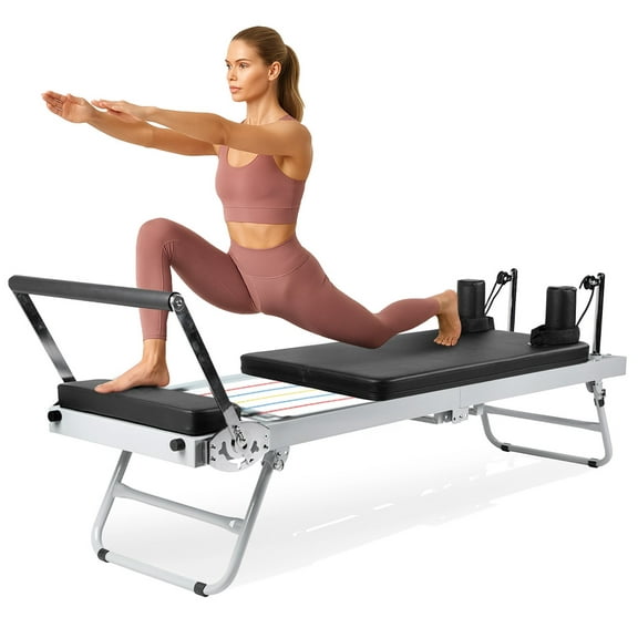 PRCTZ Folding Pilates Reformer Machine for Home Gym – Full Body Workout & Core Strength Trainer
