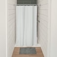 thumbnail image 4 of Small Stall Shower Curtain Narrow Size 48"W x 72"H Inch-8 Matching Rings White, 4 of 4