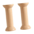thumbnail image 2 of Abbracc 2 Pieces Wooden Empty Spool Embroidery 3.1" Arts DIY Embroidery Thread Spool B, 2 of 9