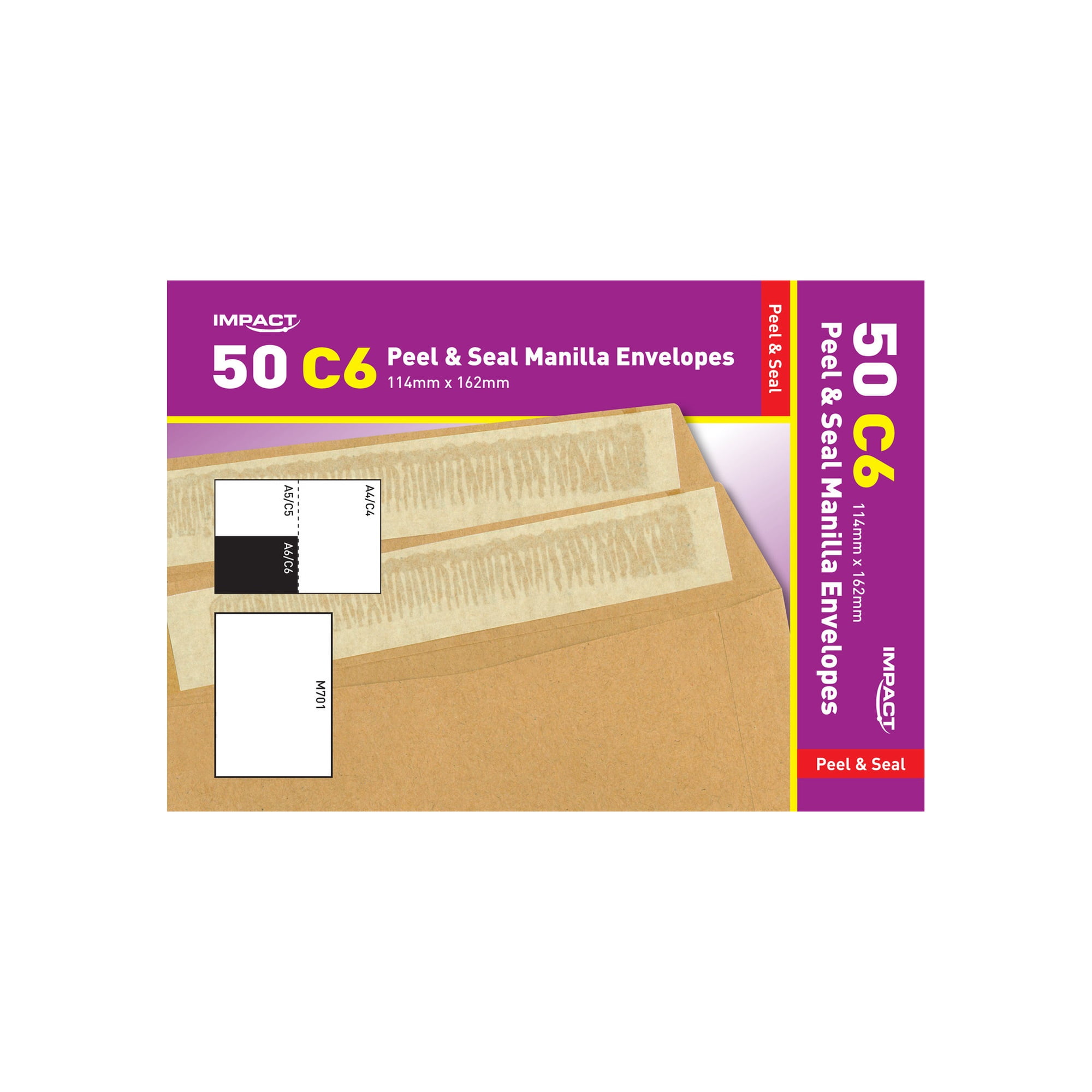 DL C5 C4 A4 A5 Heavy Duty Peel & Seal  Manila Brown Envelopes Home Office-50 PCS 