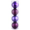thumbnail image 1 of Vickerman N592026DA Boule Percée Assortie Prune 4 Finitions, 8 Po. - 4 par Sac, 1 of 3