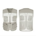 thumbnail image 2 of Neries Chaqueta de pesca de verano con bolsillos delanteros Tamaño múltiple SHISTOAT WEISTCOAT Hombre ropa exterior Chalecos ACCESORIOS DE JUEGOS AIRNIOS LUZ GRIS / XL sidaley OD003201-22, 2 of 7